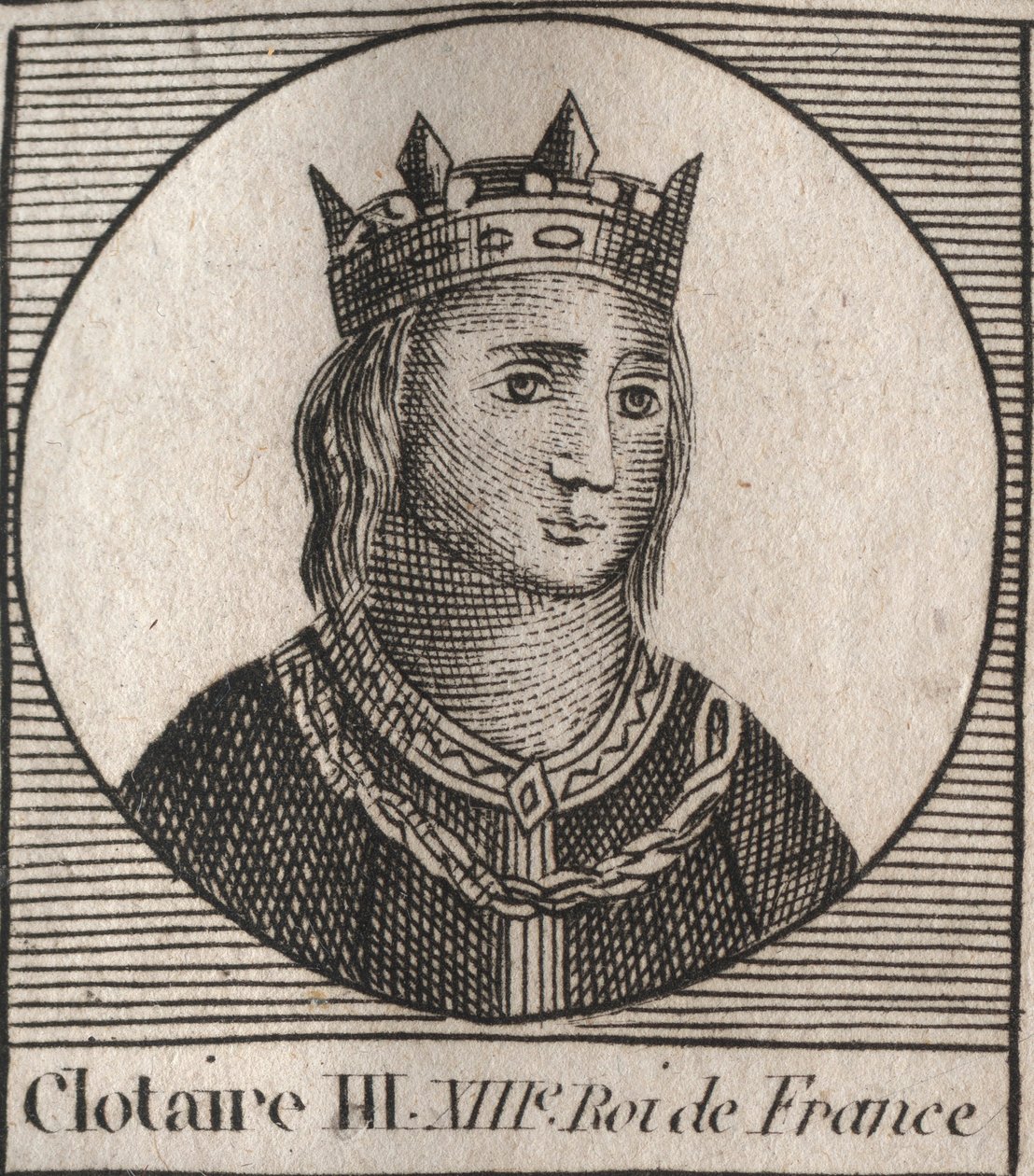 Portrét Clothaire III od Unknown artist