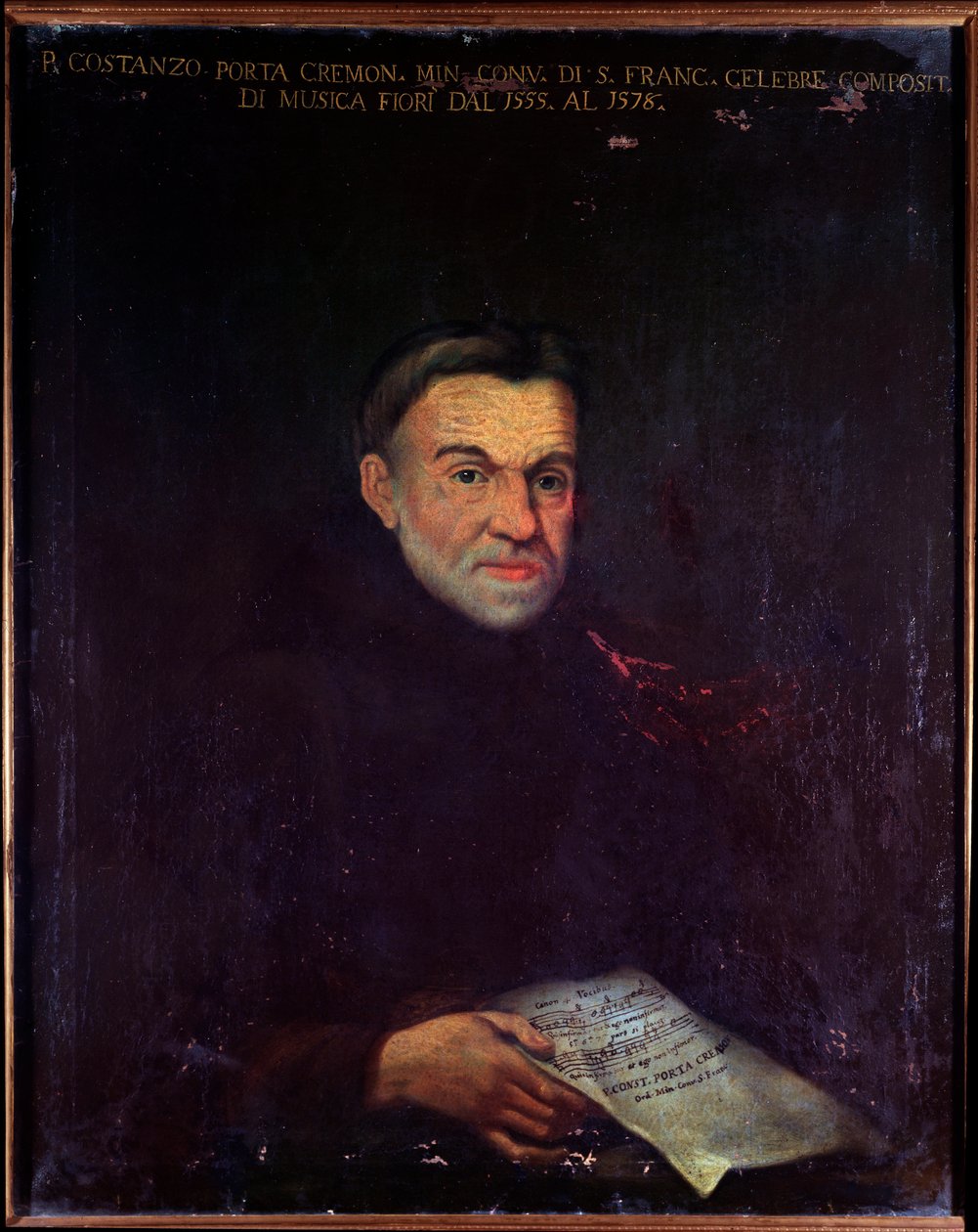 Portrét Costanza Porty, italského skladatele (malba od Unknown artist