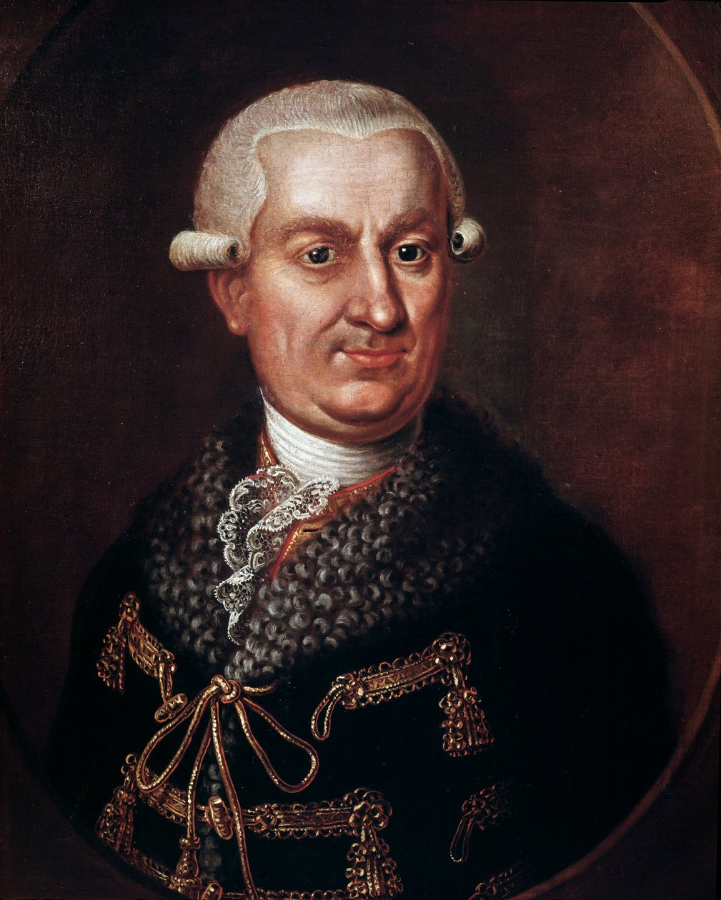 Portrét hraběte Franze Antona von Nostitz-Rienecka (1725-1794), zakladatele Státního divadla pražského v roce 1783 (Portrét aristokrata Františka Antonína hraběte Nostitze Rienecka, který postavil Stavovské divadlo nebo Stavovské divadlo, Praha) Anonymní o od Unknown artist