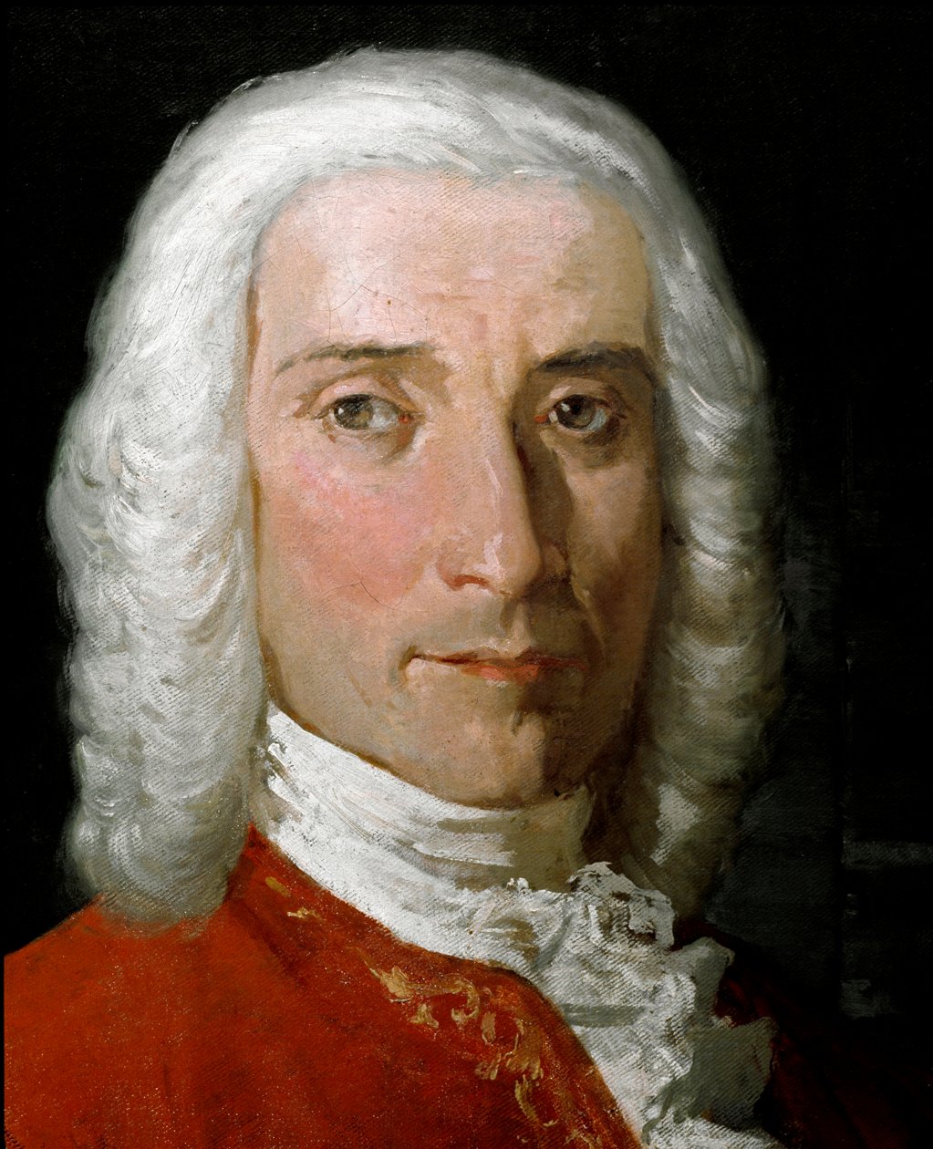 Portrét Domenica scarlattiho (1685-1757), italského skladatele. Anonymní obraz 18. století. Neapol, San Pietro a hudební konzervatoř Majella. od Unknown artist