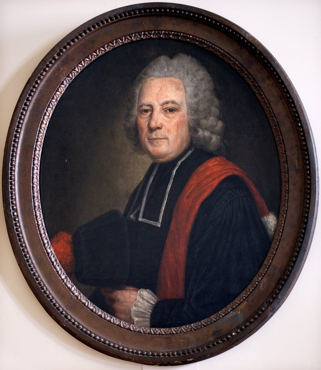 Portrét Dr. Pierra Bourgeoise. Doktor hotelu Dieu v Beaune. Anonymní obraz, olej na plátně od Unknown artist