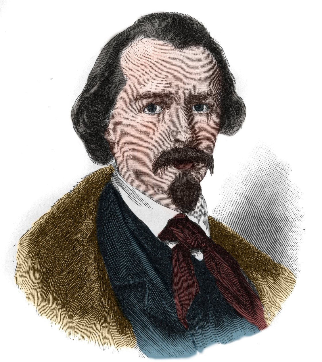 Portrét Emanuela von Geibel (1815-1884) německý básník a dramatik. od Unknown artist