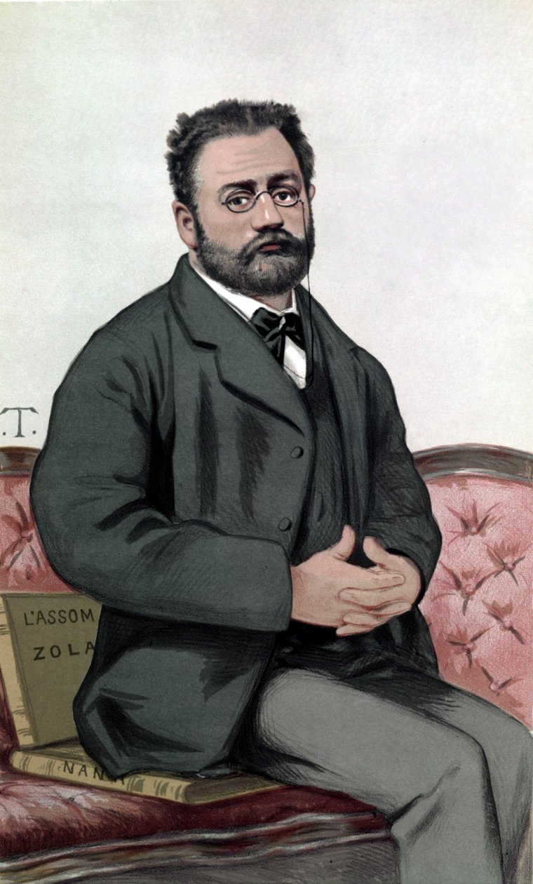 Portrét Emila Zoly (1840-1902) - v „“ Vanity Fair“““ z 24. 1. 1880. od Unknown artist