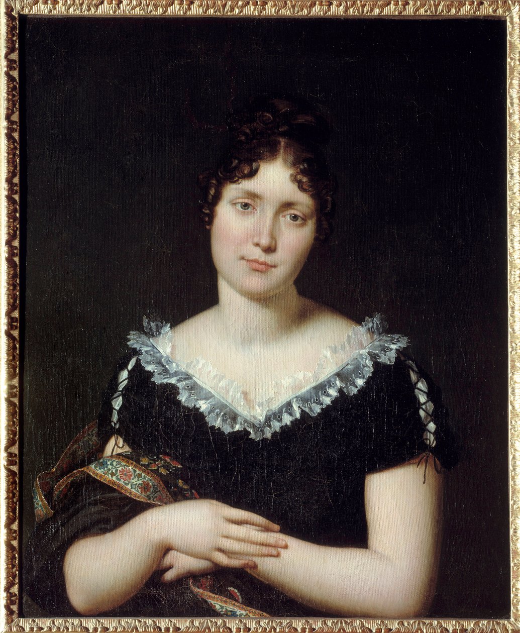 Portrét Emilie Louise de Beauharnais (1781-1855), Comtesse de Lavalette, dcera Francoise de Beauharnais (1756-1846) se v roce 1802 provdala za Antoina de Lavalette (1765 - 1830). Zachrání svého manžela během restaurace tím, že ho nahradí v restauraci. conc od Unknown artist