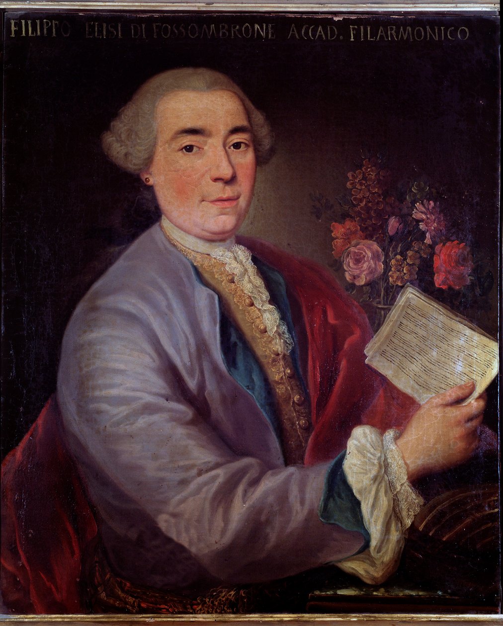 Portrét Filippa Elisiho, italského kastráta (malba od Unknown artist