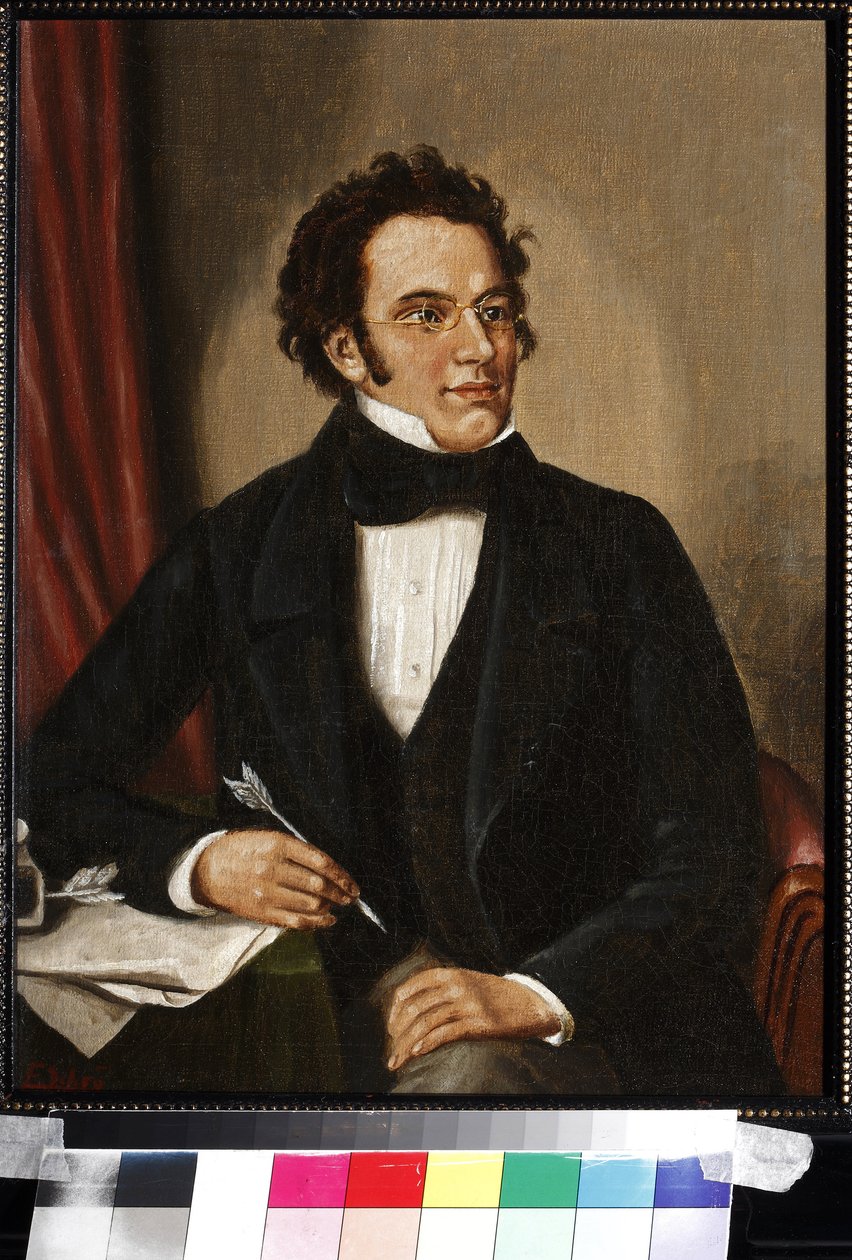 Portrét Franze Schuberta (olej na plátně) od Unknown artist