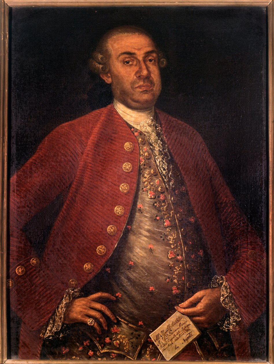 Portrét Gennaro Manna, italský skladatel (malba od Unknown artist