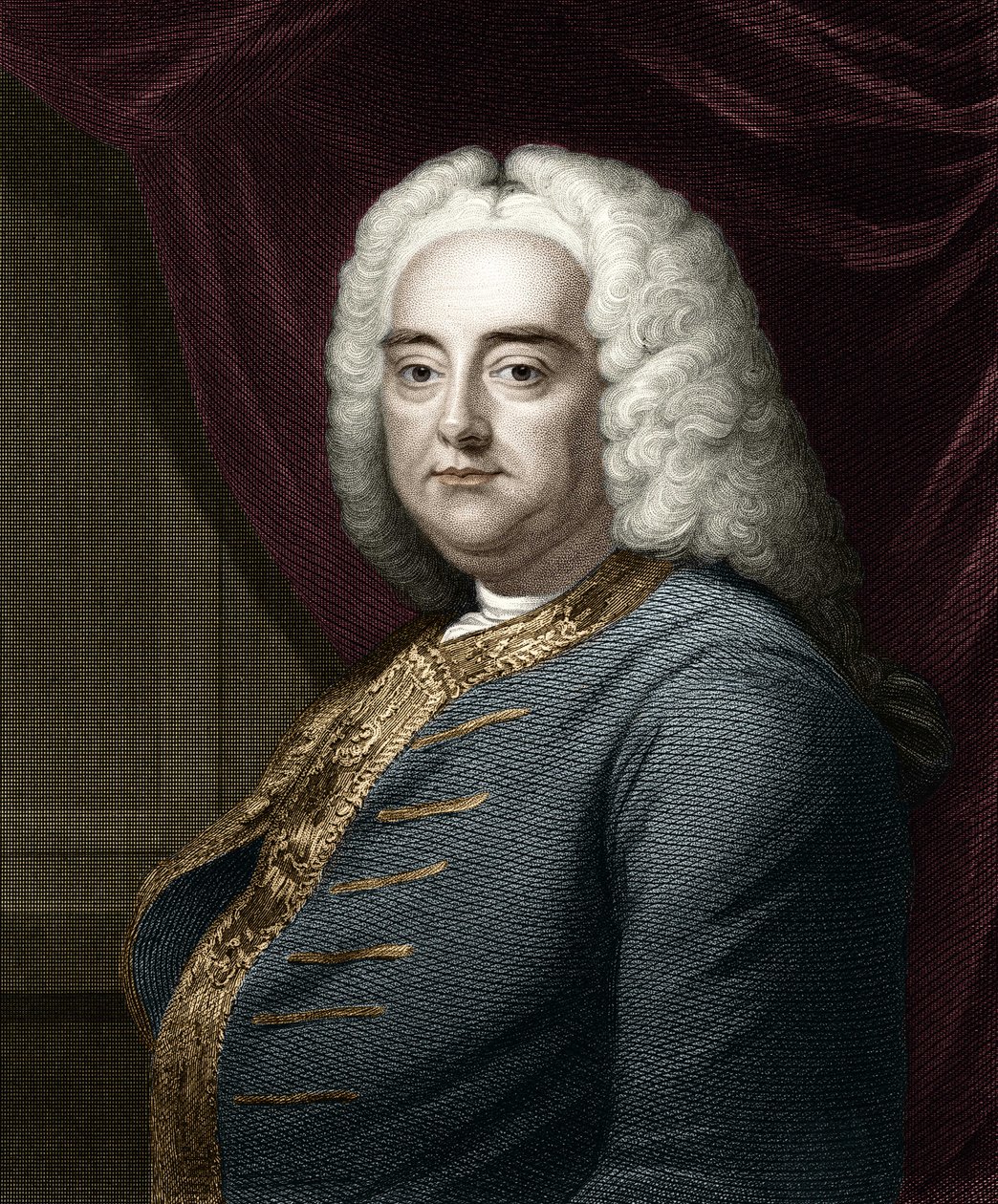 Portrét George Fredericka Händela (Georg Friedrich Händel od Unknown artist
