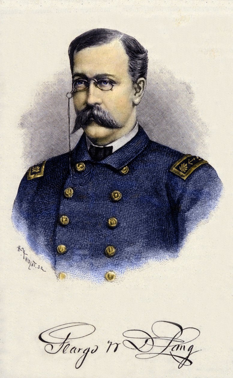 Portrét George Washingtona de Longa, amerického cestovatele (1844-1881). od Unknown artist