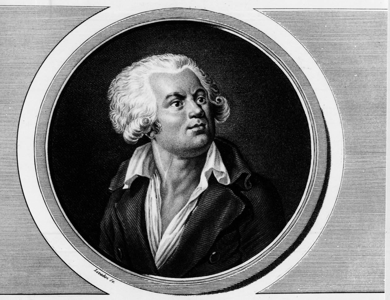 Portrét Georgese Jacquese Dantona, konvenčního právníka (1759-1794). Rytina v „“ Kompletní sbírka historických obrazů francouzské revoluce, ve třech svazcích.“““ 1804. od Unknown artist