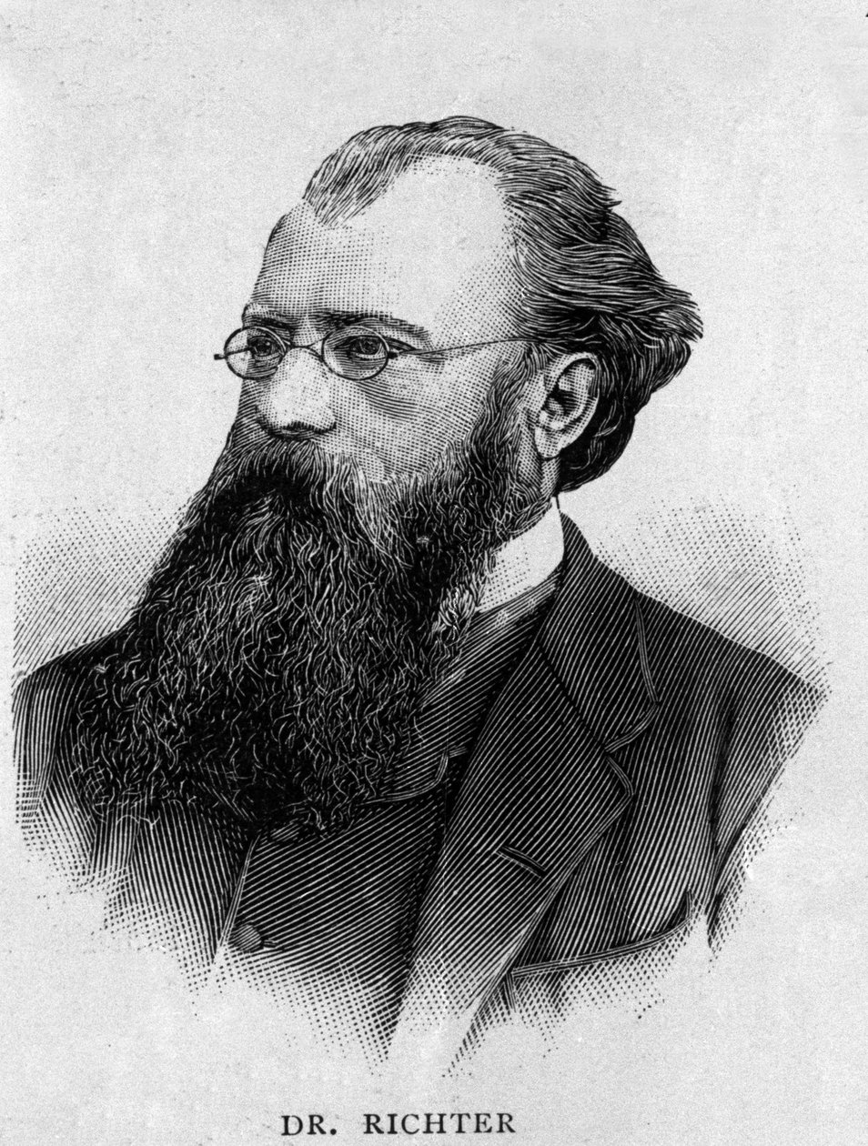 Portrét německého dirigenta Hanse Richtera (1843 - 1916). od Unknown artist