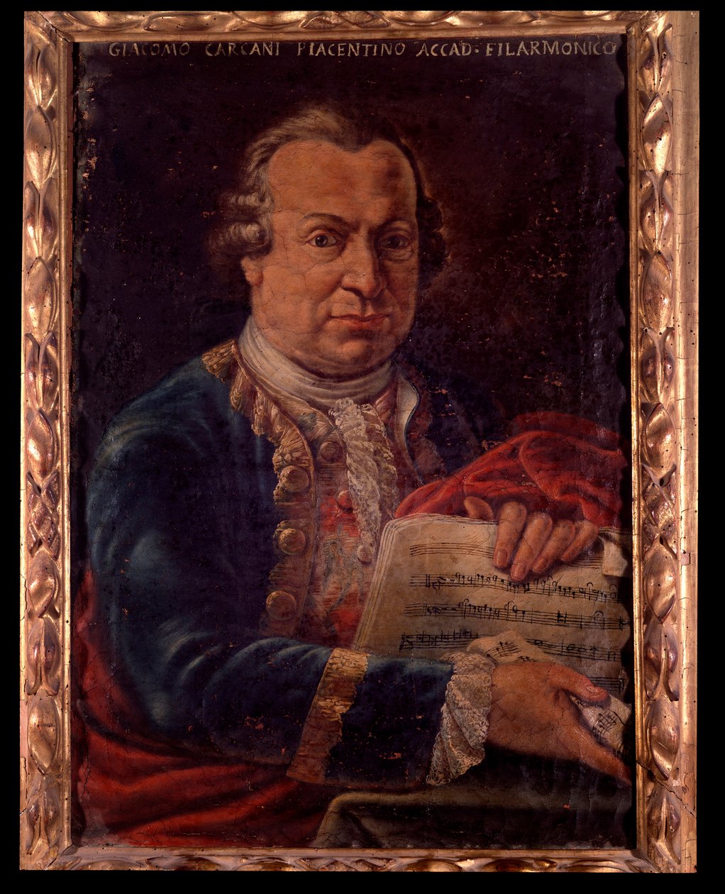 Portrét Giacoma Carcaniho, italského skladatele (malba od Unknown artist