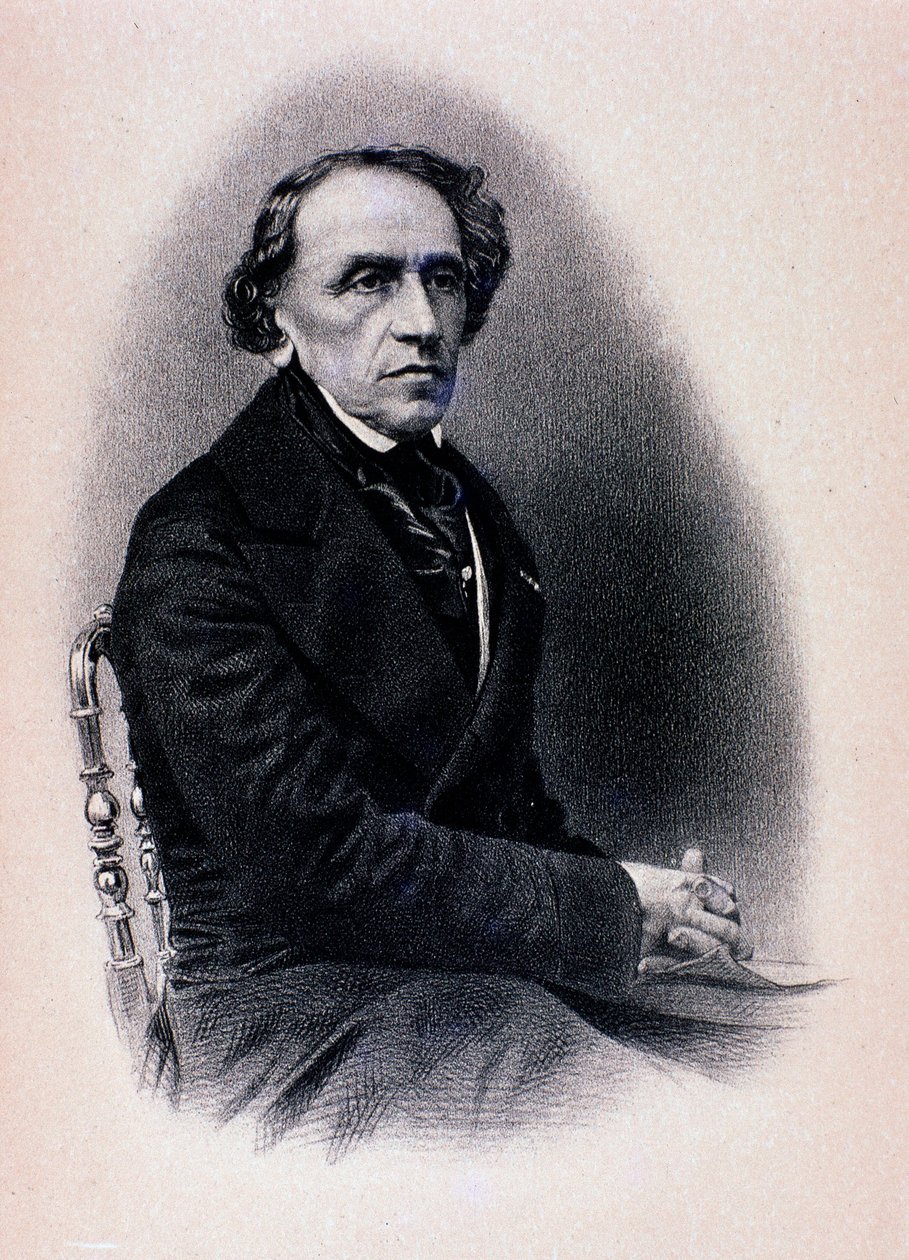 Portrét Giacoma Meyerbeera (rytina) od Unknown artist
