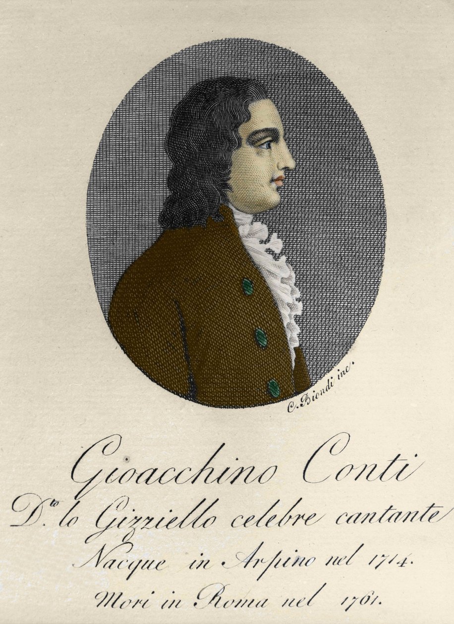 Portrét Gioacchina Contiho, dit Gizziello (1714-1761) (Castrat) (Castrato) Ital. od Unknown artist