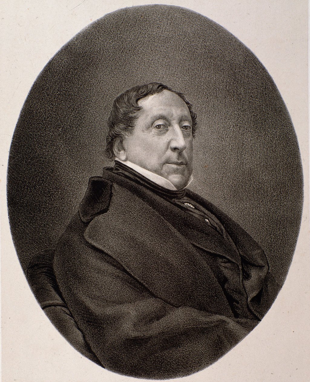 Portrét Gioacchina Rossiniho (rytina od Unknown artist