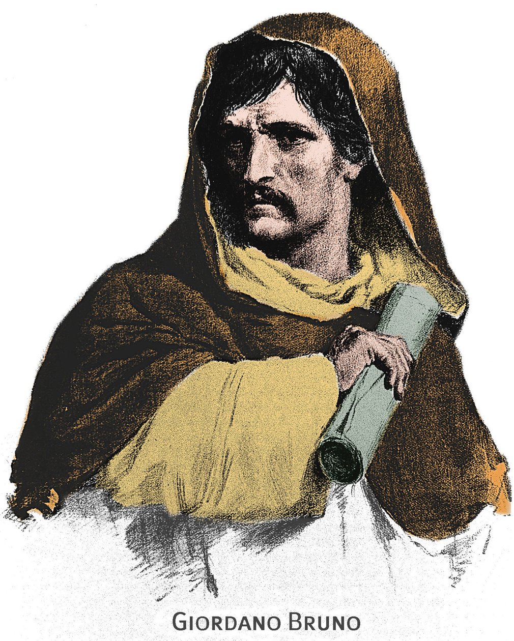 Portrét Giordana Bruna (1548-1600). od Unknown artist