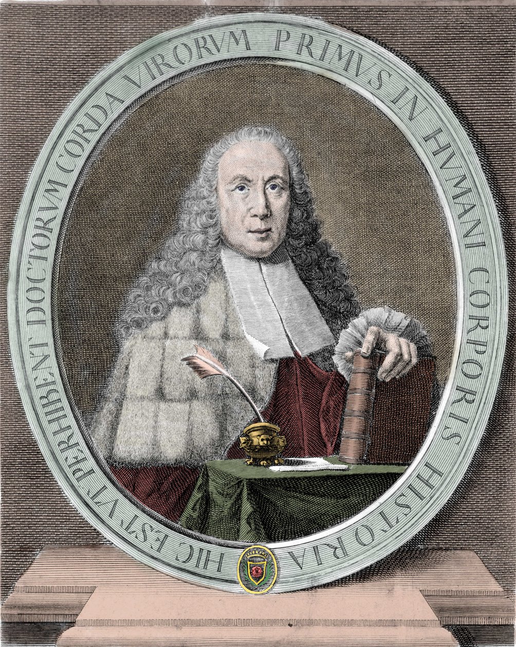 Portrét Giovanniho Battisty Morgagniho (1682-1771) italského lékaře a anatoma. milánský. od Unknown artist