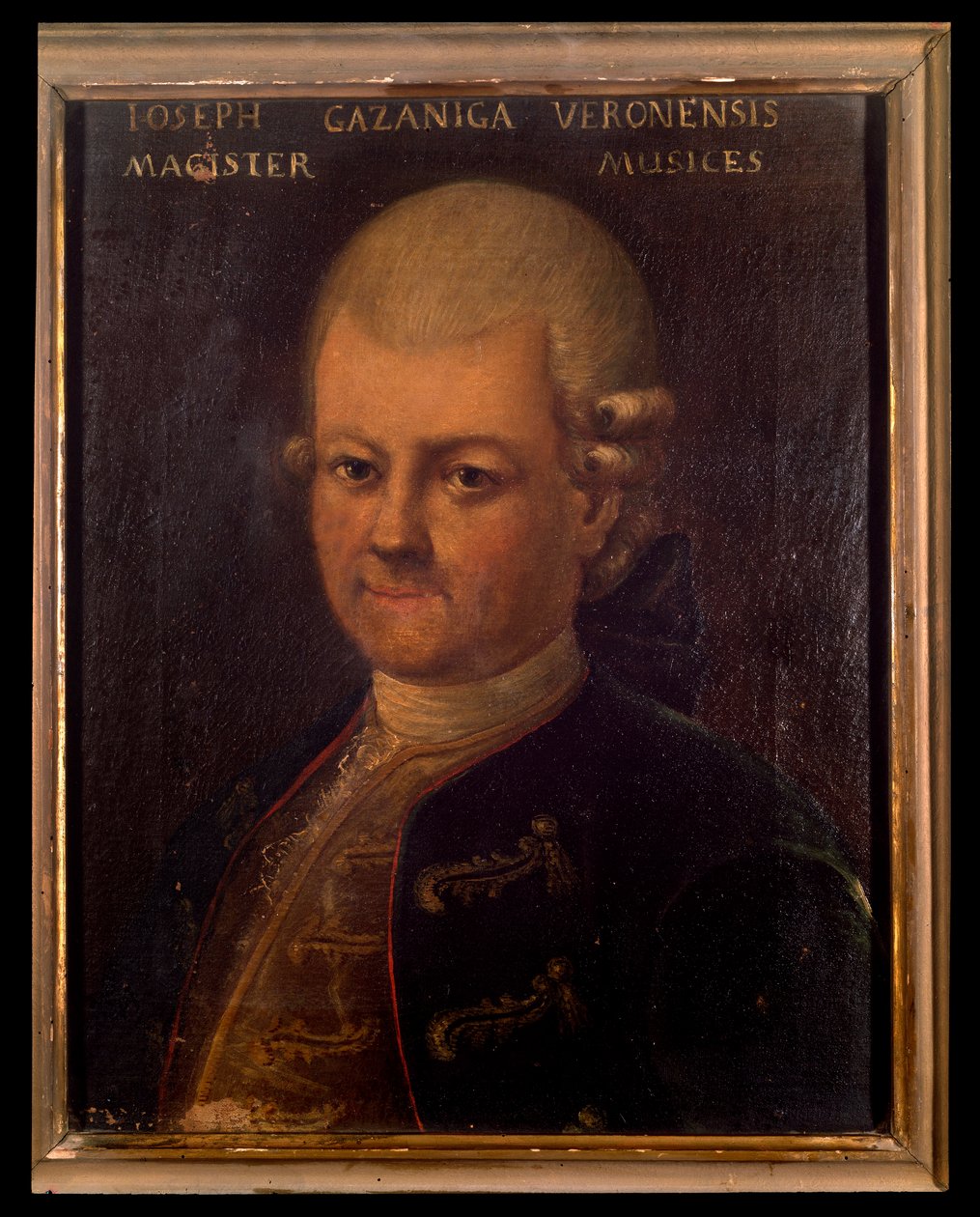 Portrét Giuseppe Gazzaniga (1743-1818), italský skladatel Anonymní malba. 18. století. Bologna, občanské hudební bibliografické muzeum. od Unknown artist