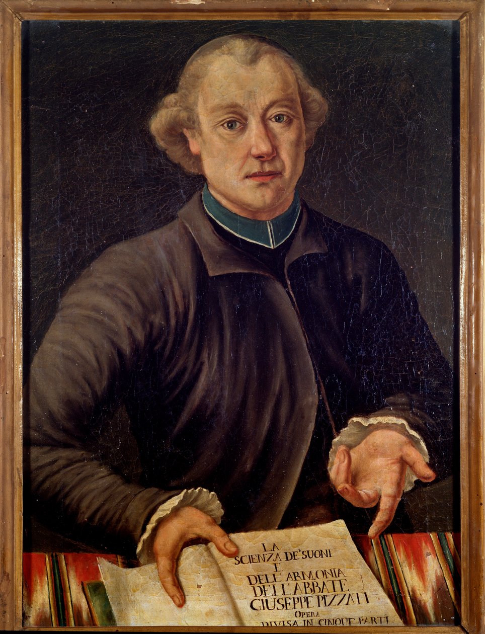 Portrét Giuseppe Pizzatiho, italského hudebního teoretika (malba od Unknown artist