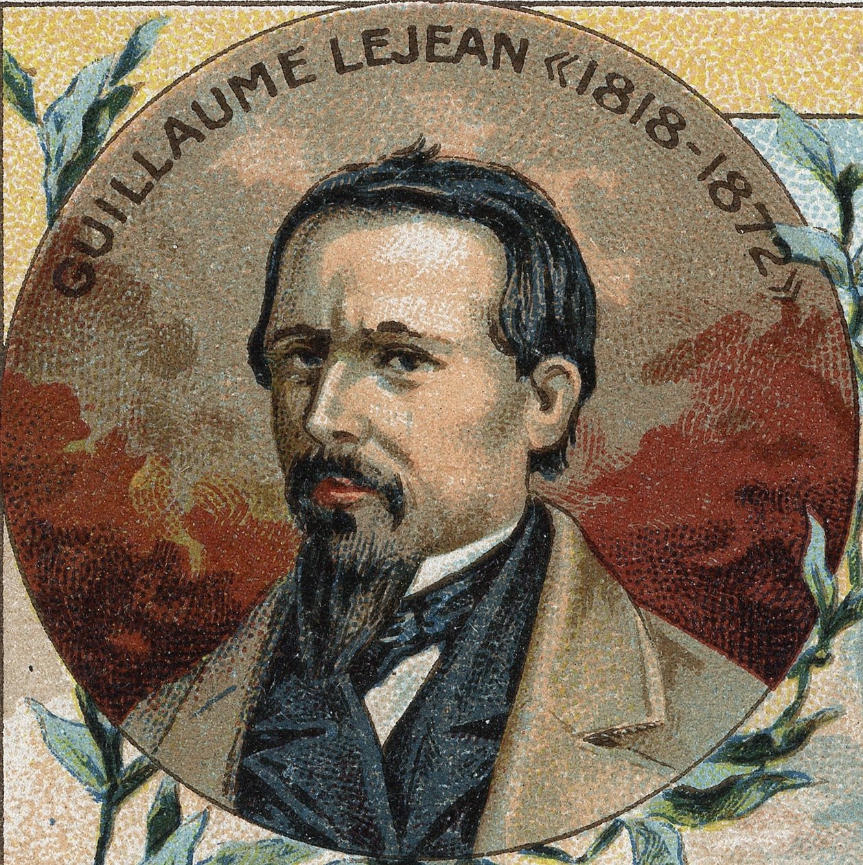 Portrét Guillauma LEJEANA (1824-1871) literát, zeměpisec-cestovatel. od Unknown artist