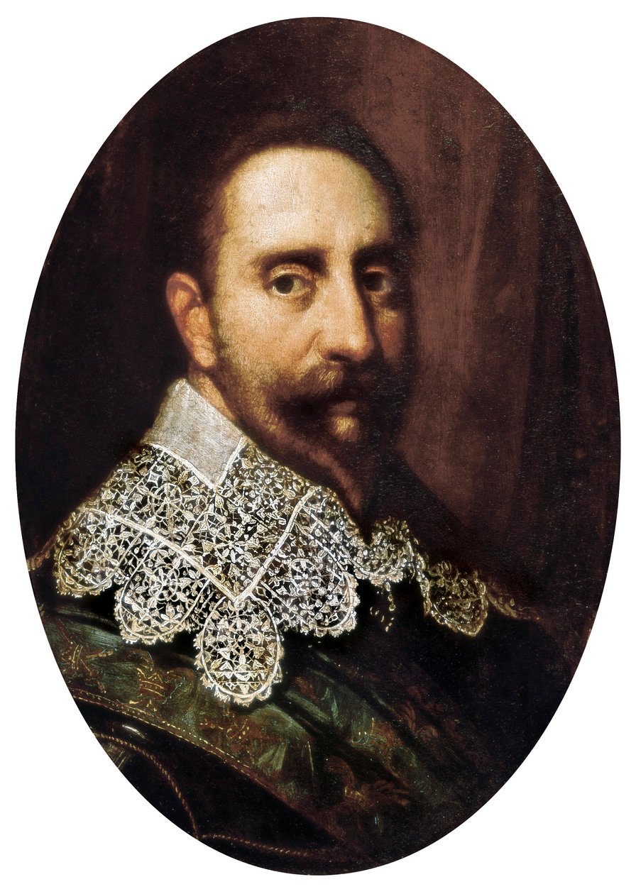Portrét Gustava-Adolfa II. (Gustave Adolphe) (1594-1632), švédského krále v letech 1611 až 1632. Malba. Padova, Městské muzeum Padovy. od Unknown artist
