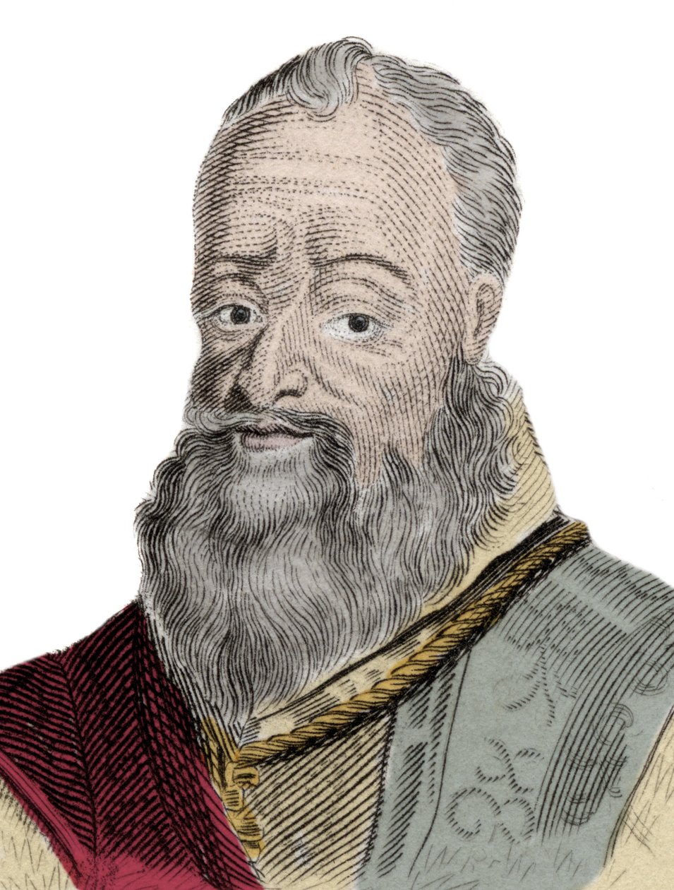 Portrét Henriho Percyho (Henry Percy) (1564-1632), 9. hraběte z Northumberlandu, přezdívaného Čarodějnický hrabě, vězněného za účast v Práškovém spiknutí (1605). Rytina 19. století. od Unknown artist