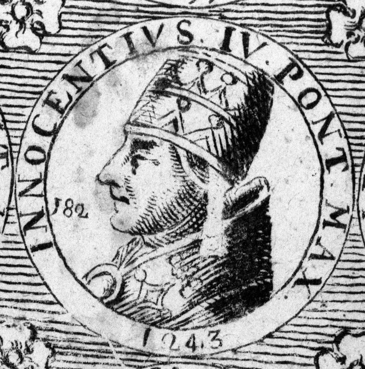 Portrét Inocence IV. (1195 - 1254). od Unknown artist