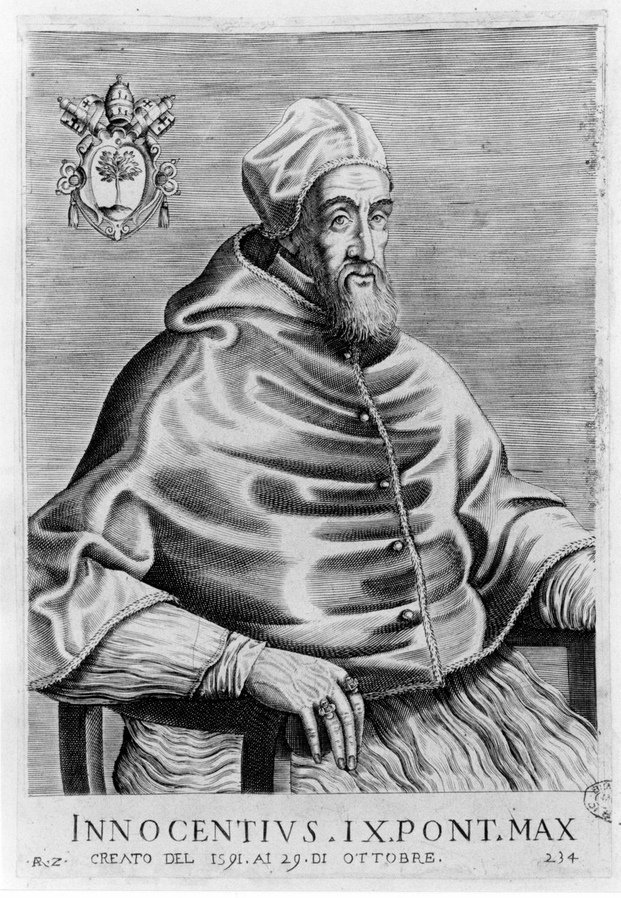 Portrét Inocence IX. (1519 - 1591). od Unknown artist