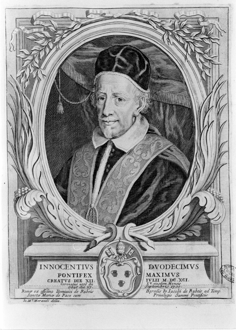 Portrét Inocence XII. (1615 - 1700). od Unknown artist