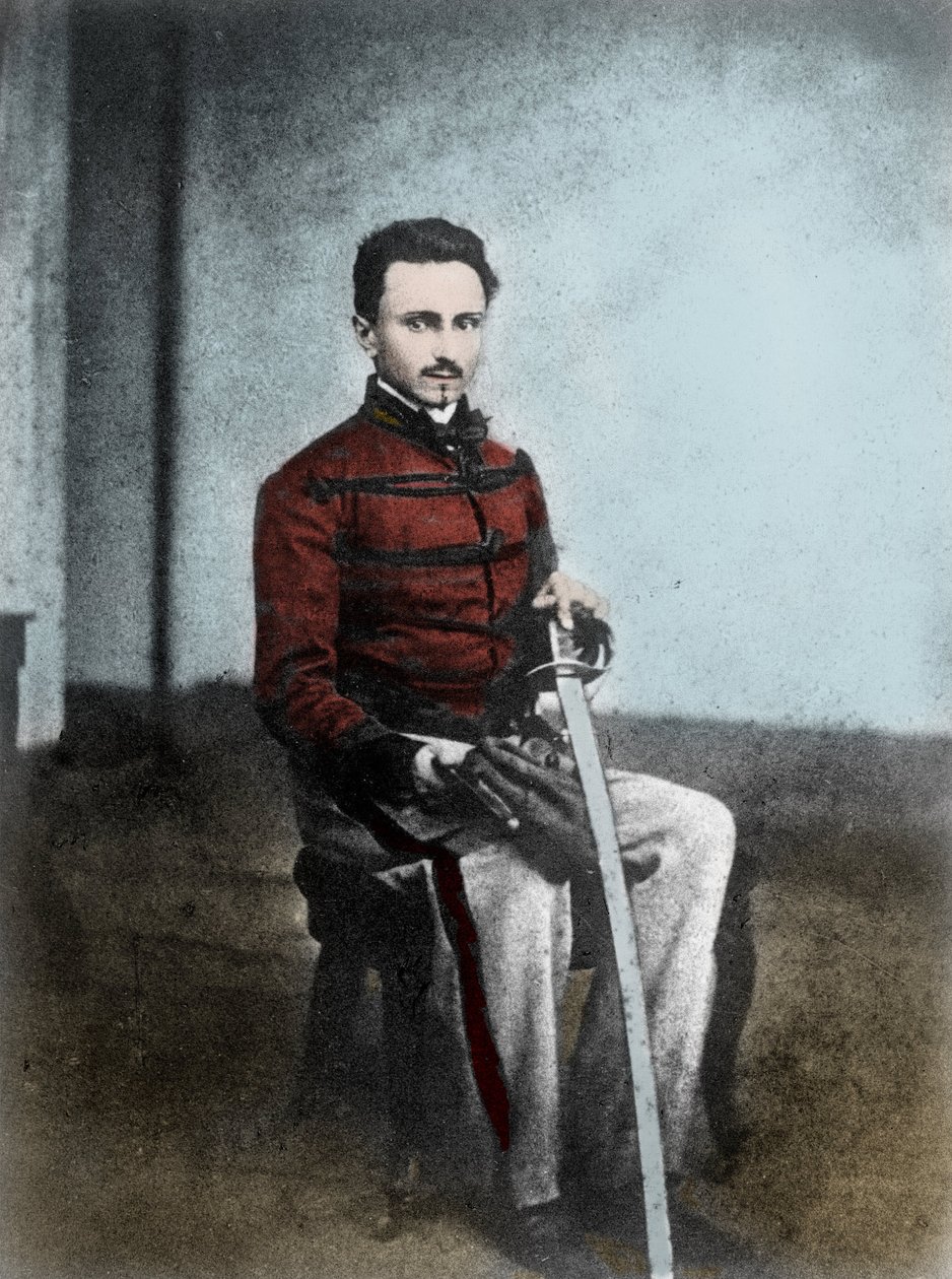 Portrét Ippolita Nieva (1831-61), italského spisovatele a vlastence. od Unknown artist