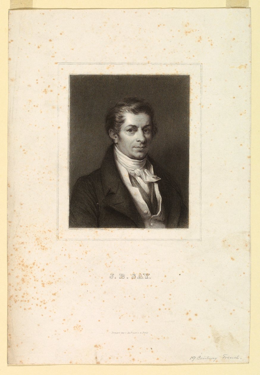 Portrét J. B. Saye od Unknown artist