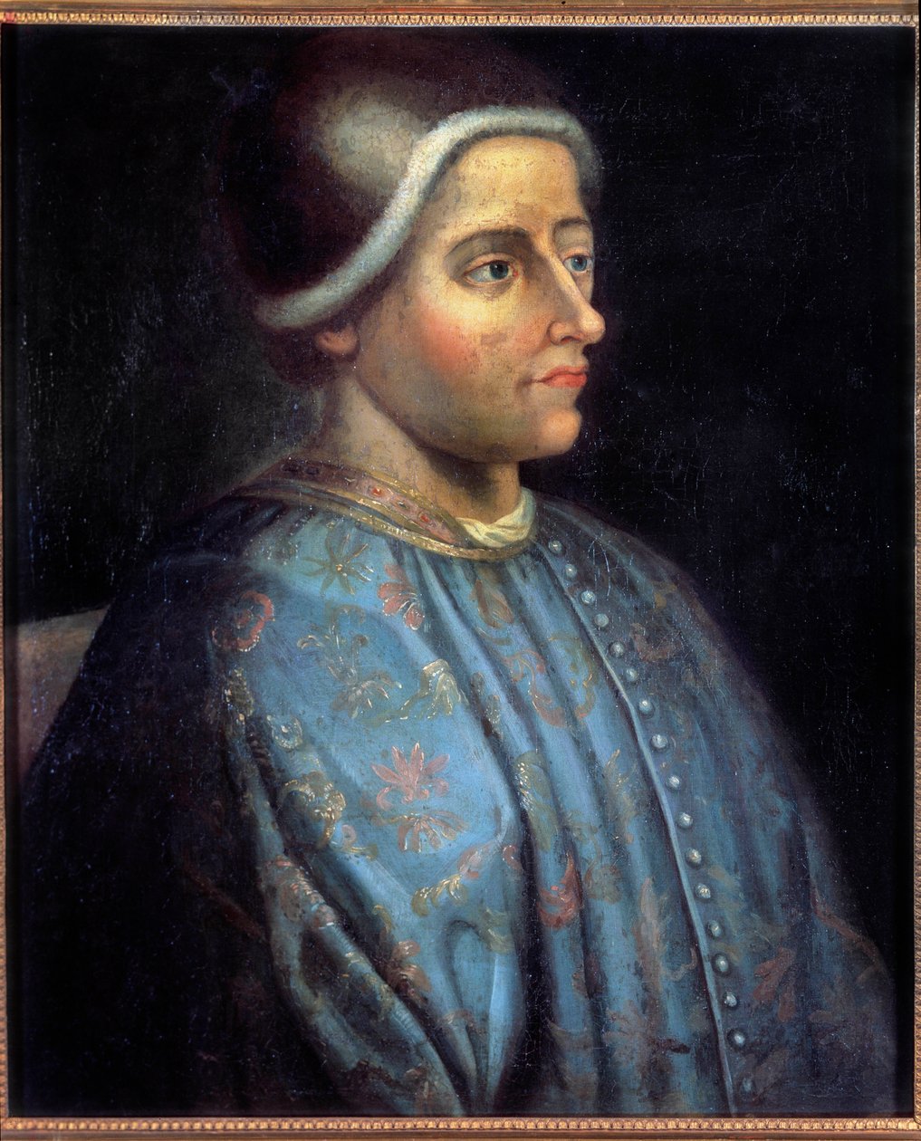 Portrét Jacquese Coeura (1395 - 1456), stříbrný toner krále Karla VII. a francouzského obchodníka. Anonymní malování od Unknown artist