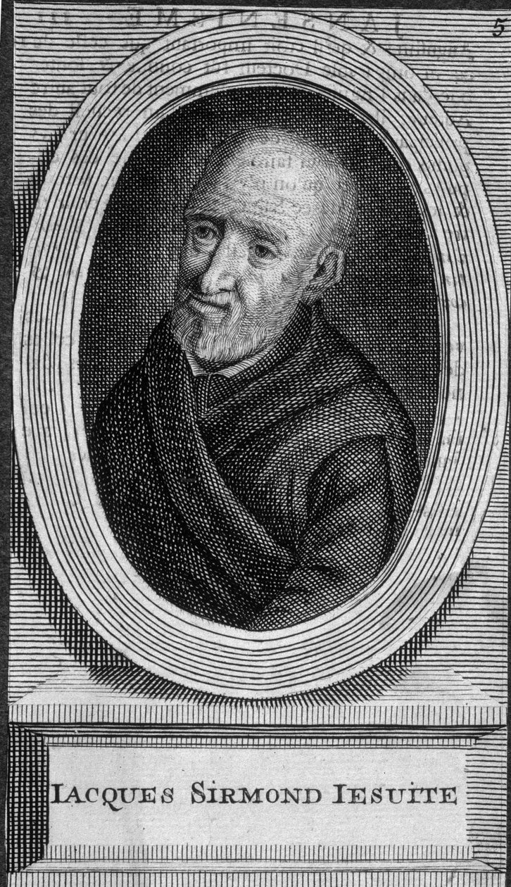 Portrét Jacquese Sirmonda, jezuity - n.d. od Unknown artist