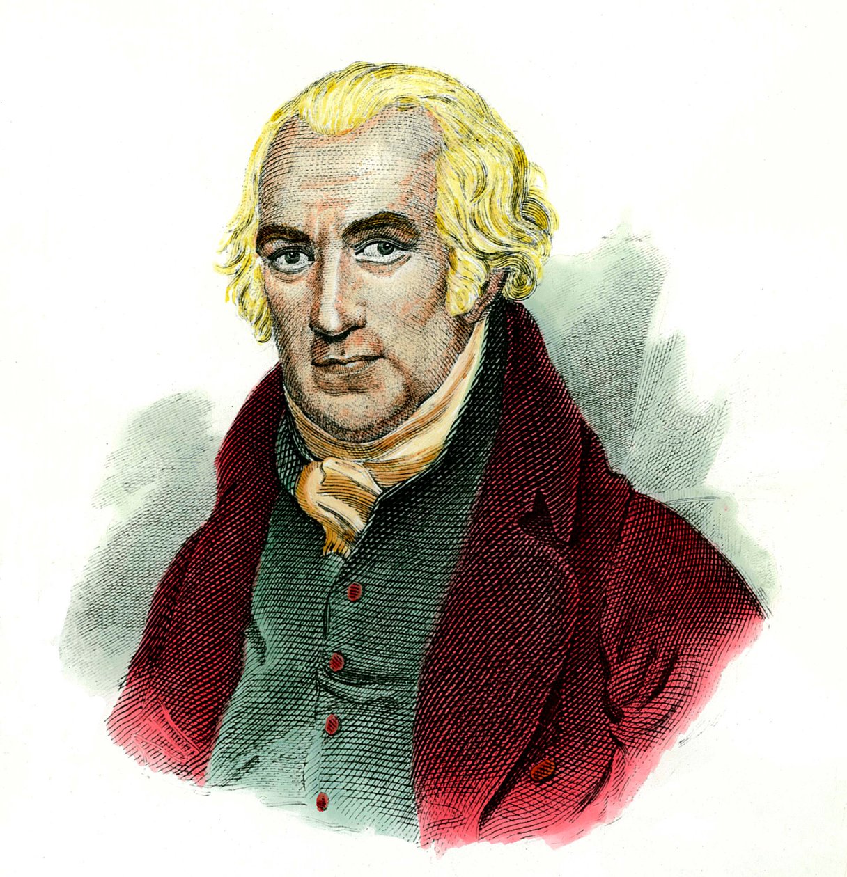 Portrét Jamese Watta (1736 - 1819) skotského inženýra. od Unknown artist