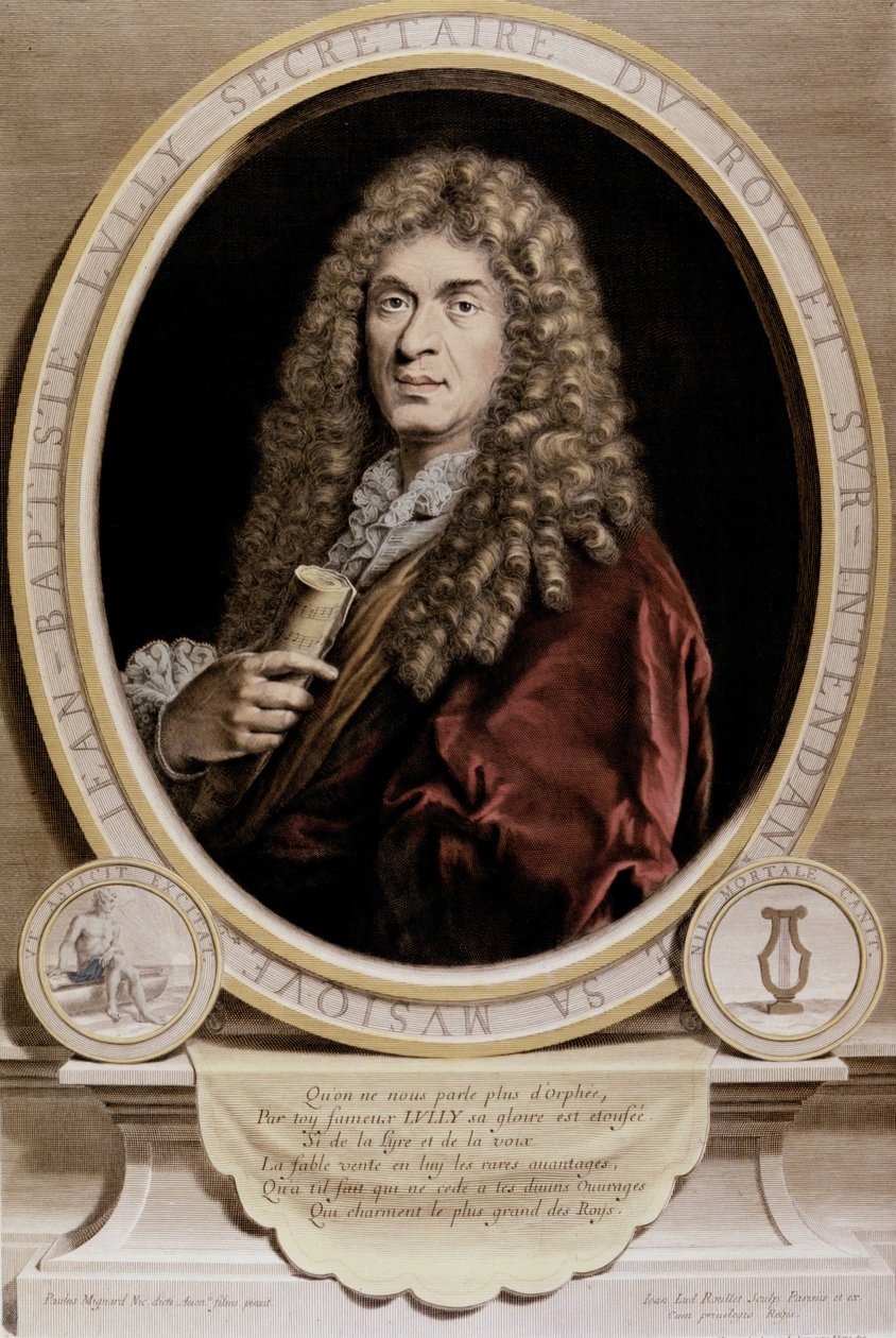 Portrét Jean Baptiste Lully (1632-1687). od Unknown artist