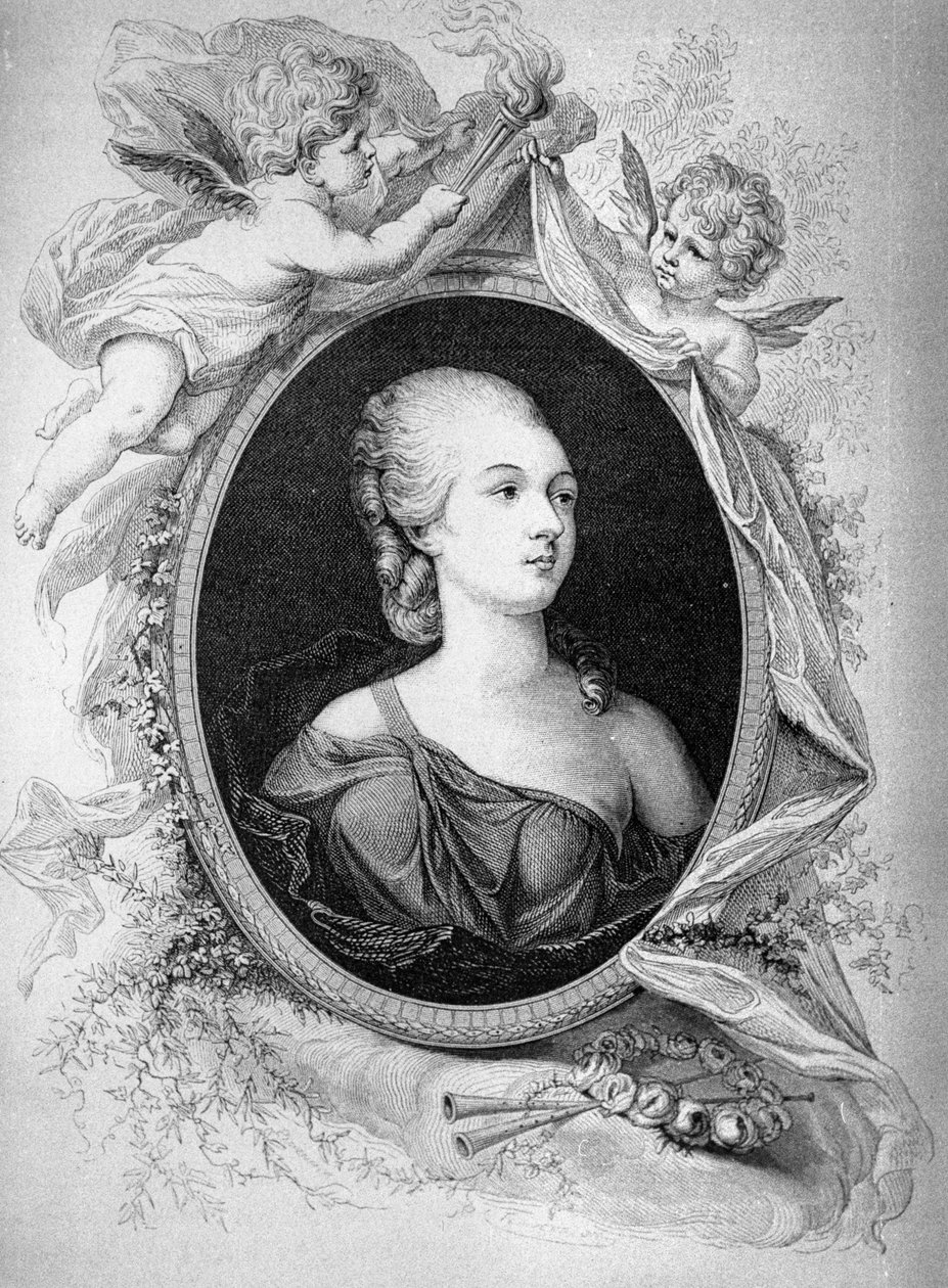 Portrét Jeanne Becu, hraběnky (nebo Madame) du Barry (1743-1793) - Carnavalet Museum. od Unknown artist