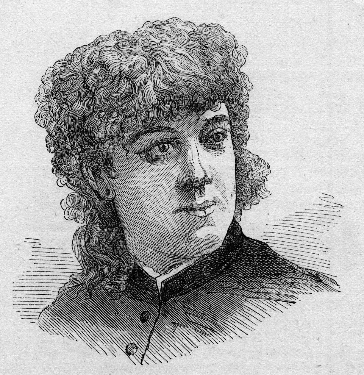 Portrét Jeanne Samary (1857-1890), francouzské komičky, členky Comedie Francaise. Rytina v „“ Le Monde Illustré““ n¡1168 ze dne 16. srpna 1879. od Unknown artist