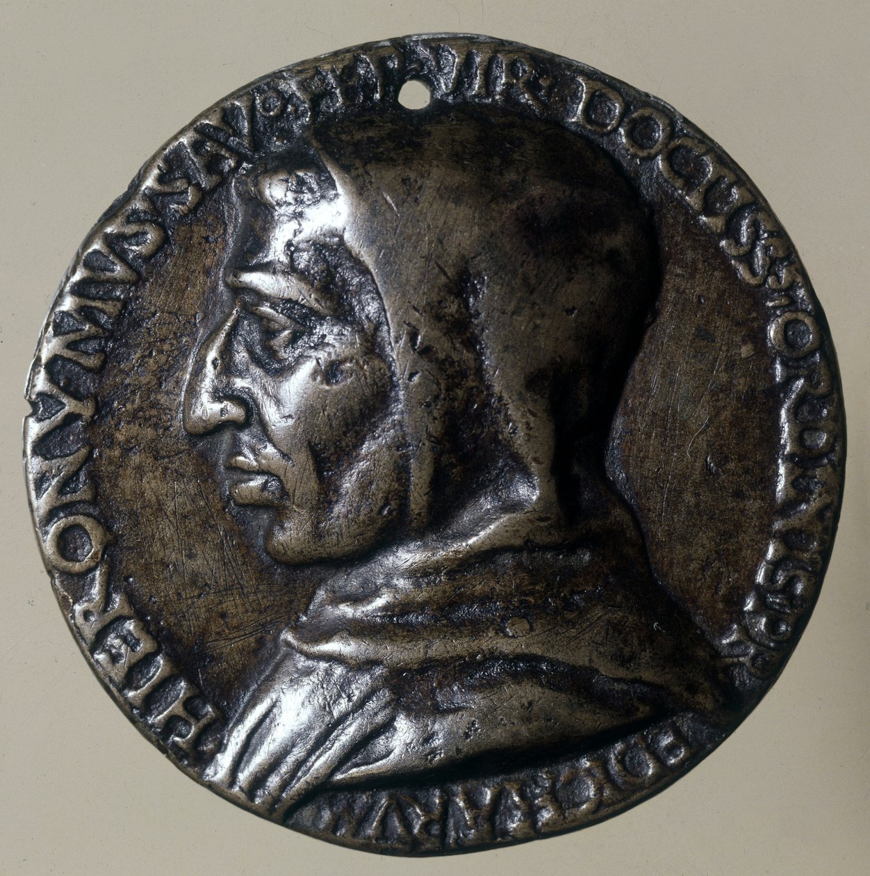 Portrét Jerome Savonarola nebo Girolamo Savonarola (1452 - 1498), italský kazatel. Ve Florencii zavedl teokratický režim. Medailonek doby. od Unknown artist