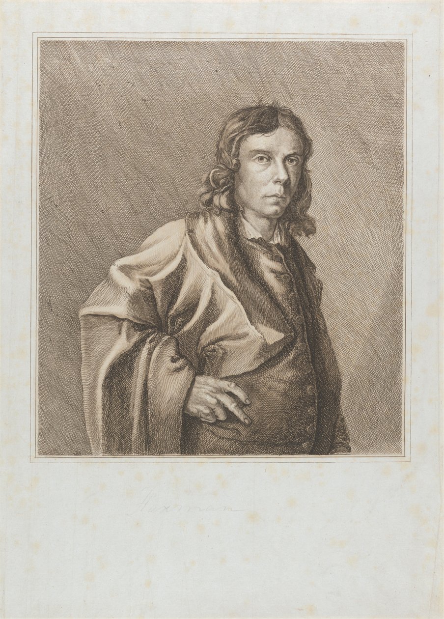 Portrét Johna Flaxmana od Unknown artist