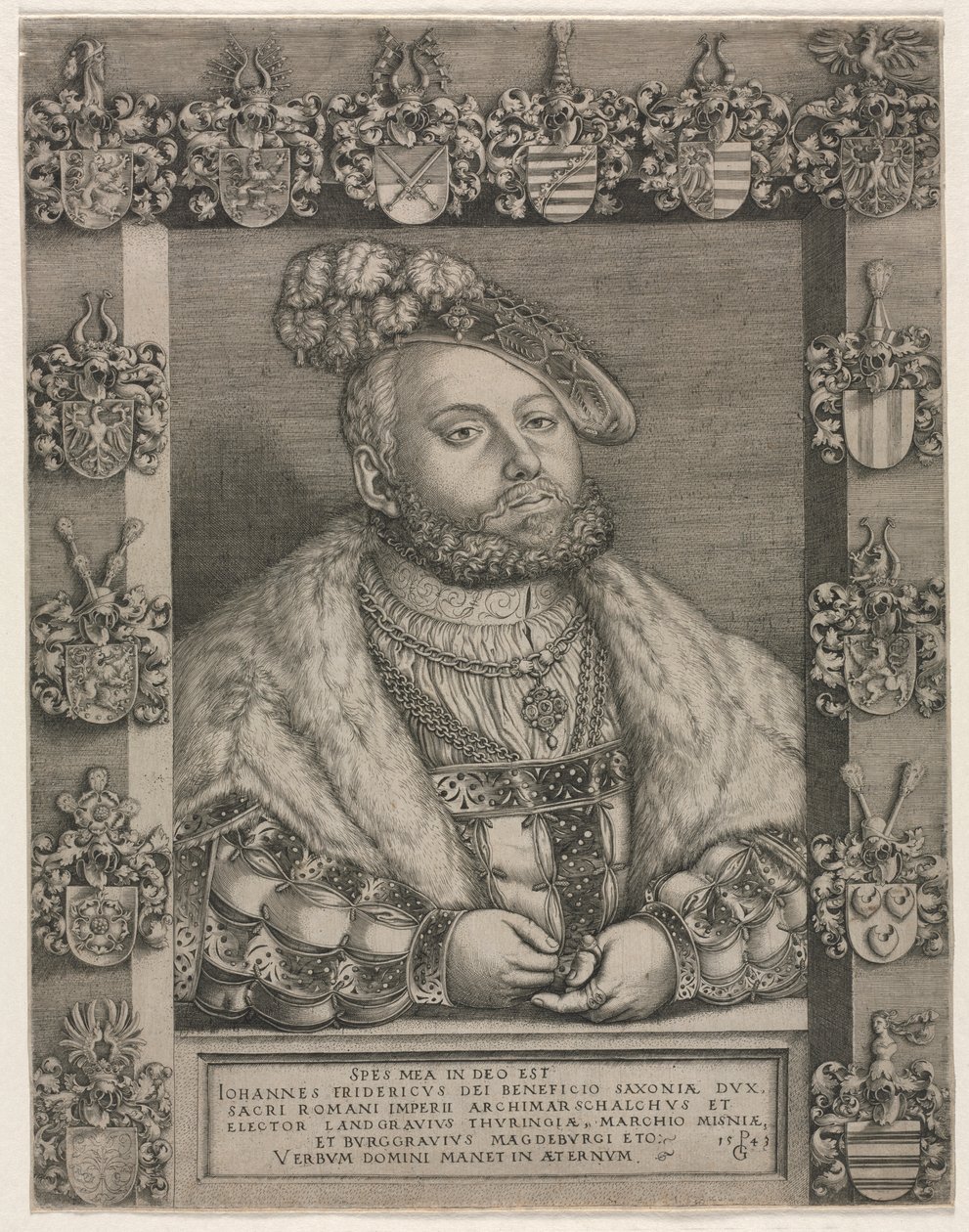 Portrét Jana Fridricha I., „Vznešeného“, saského kurfiřta od Unknown artist
