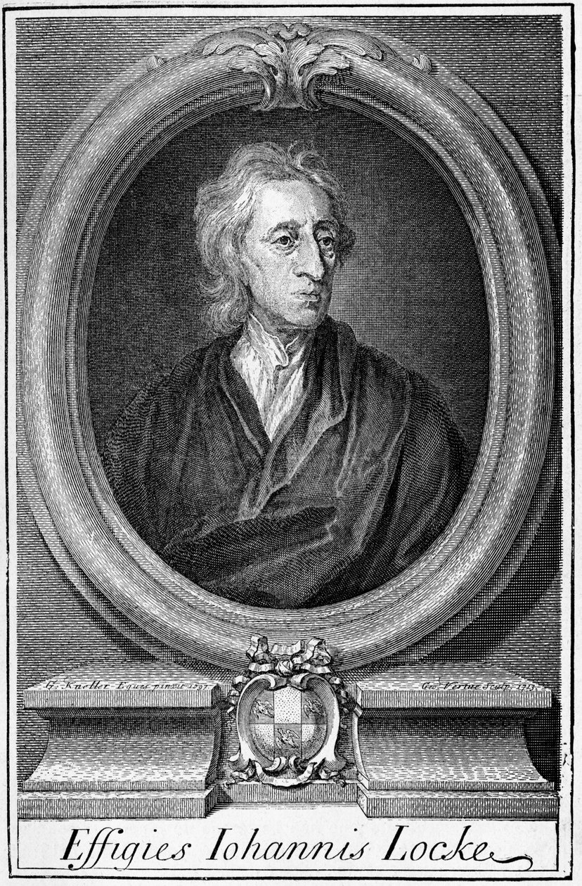 Portrét Johna Locka (1632 - 1704), anglického filozofa. od Unknown artist