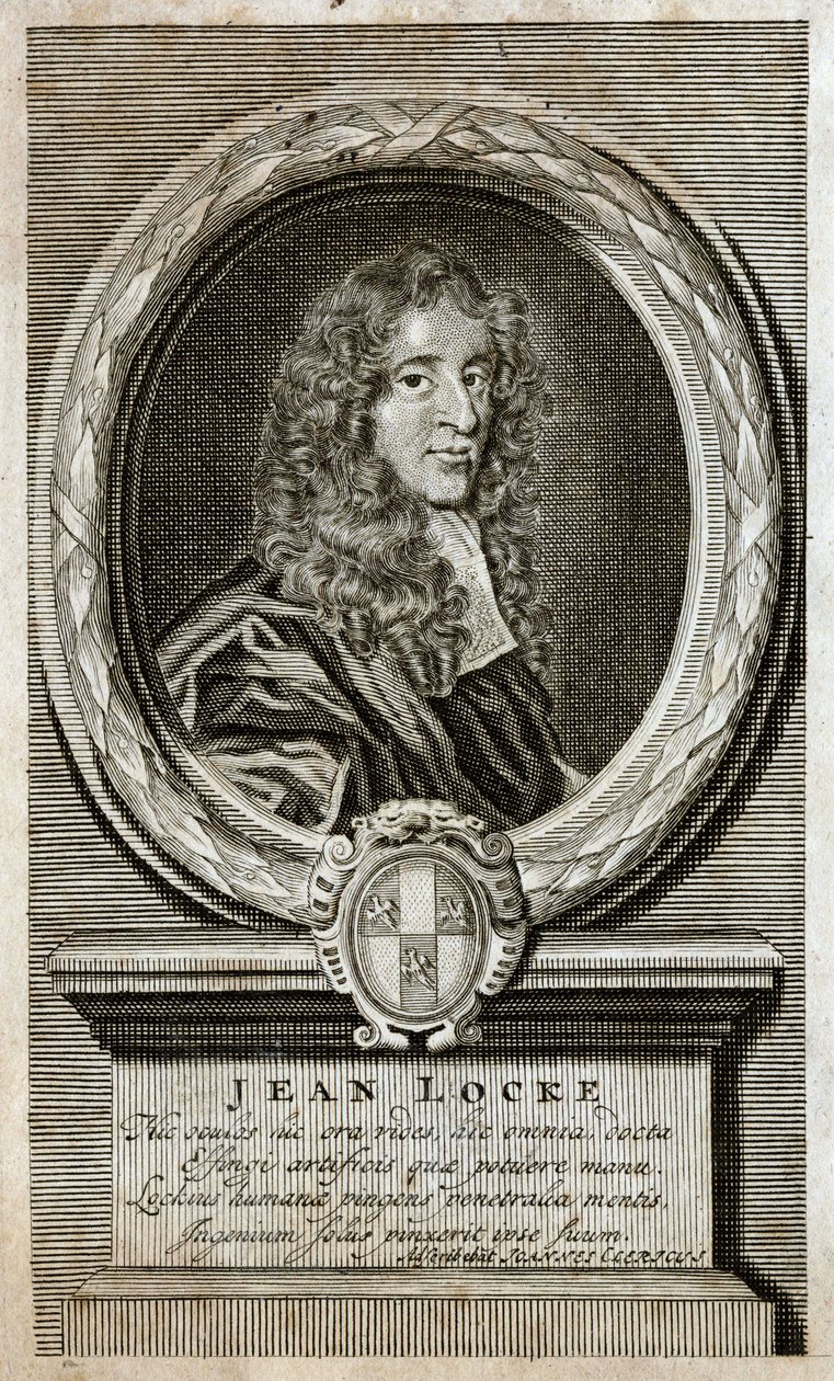 Portrét Johna Locka (1632 - 1704), anglického filozofa. od Unknown artist