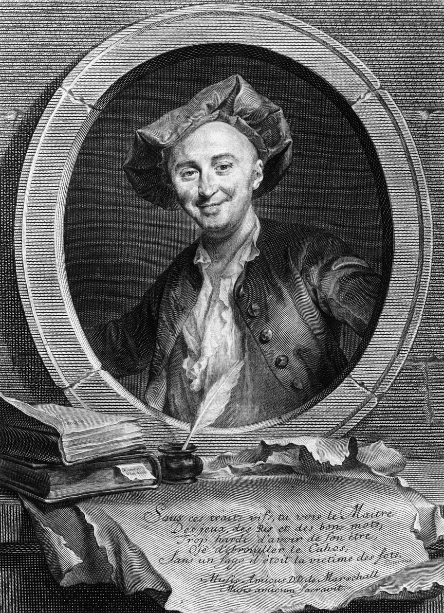 Portrét Juliena Offray de La Mettrie (1709 - 1751) francouzského lékaře a filozofa. od Unknown artist