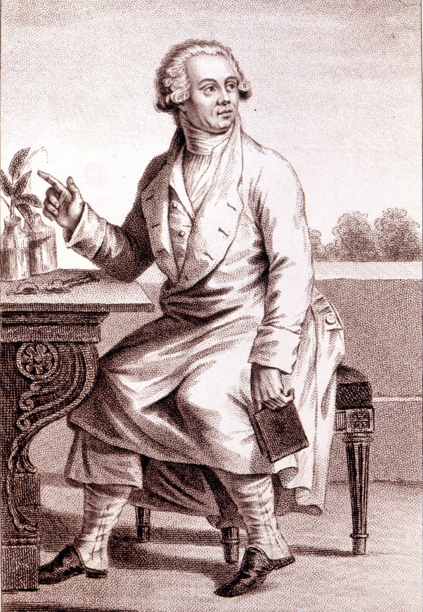 Portrét Lavoisiera (1743-1794). od Unknown artist