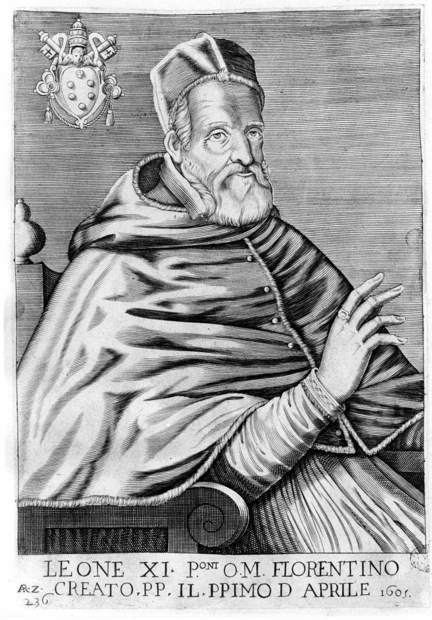 Portrét Lva XI (Alexandra Medicejského) (1535 - 1605). od Unknown artist