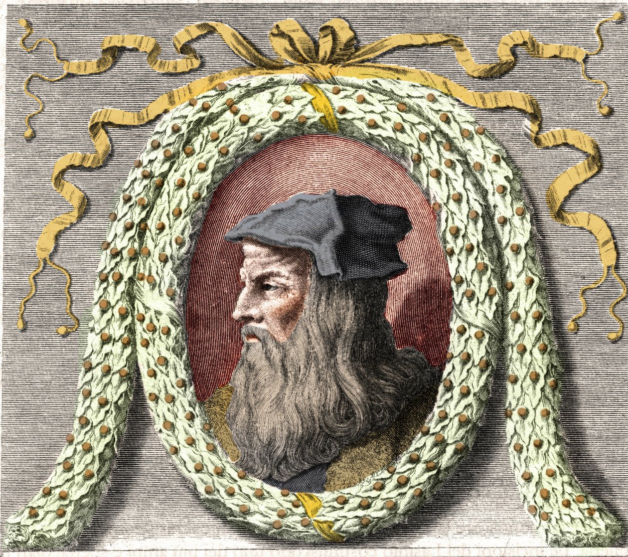 Portrét Leonarda da Vinci (Leonardo da Vinci) (1452-1519). od Unknown artist