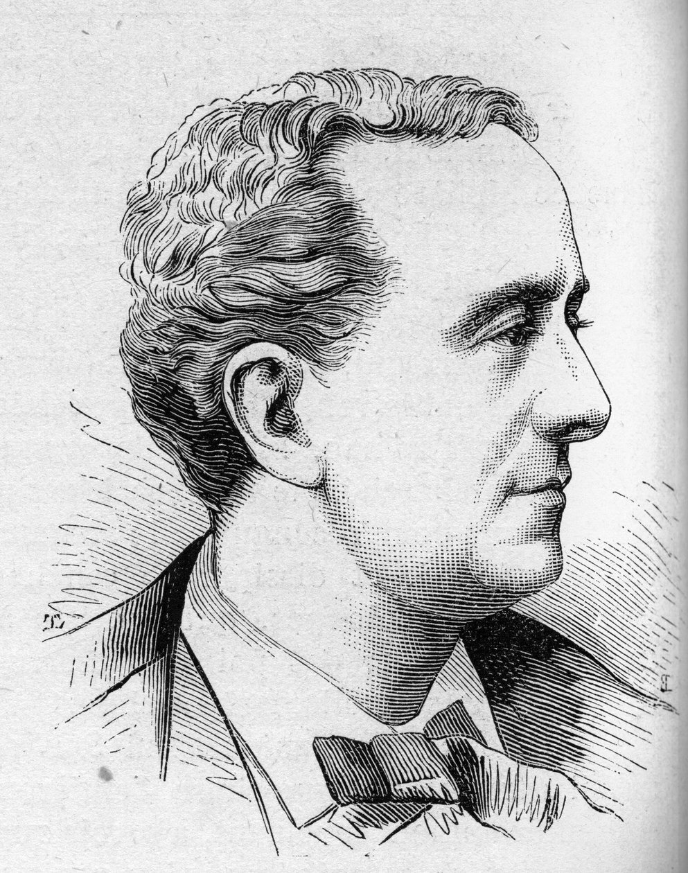 Portrét Louise Delaunaya (1826-1903), francouzského komika, člena Comedie Francaise. Rytina v „“ Le Monde Illustré““ n¡1168 ze dne 16. srpna 1879. od Unknown artist