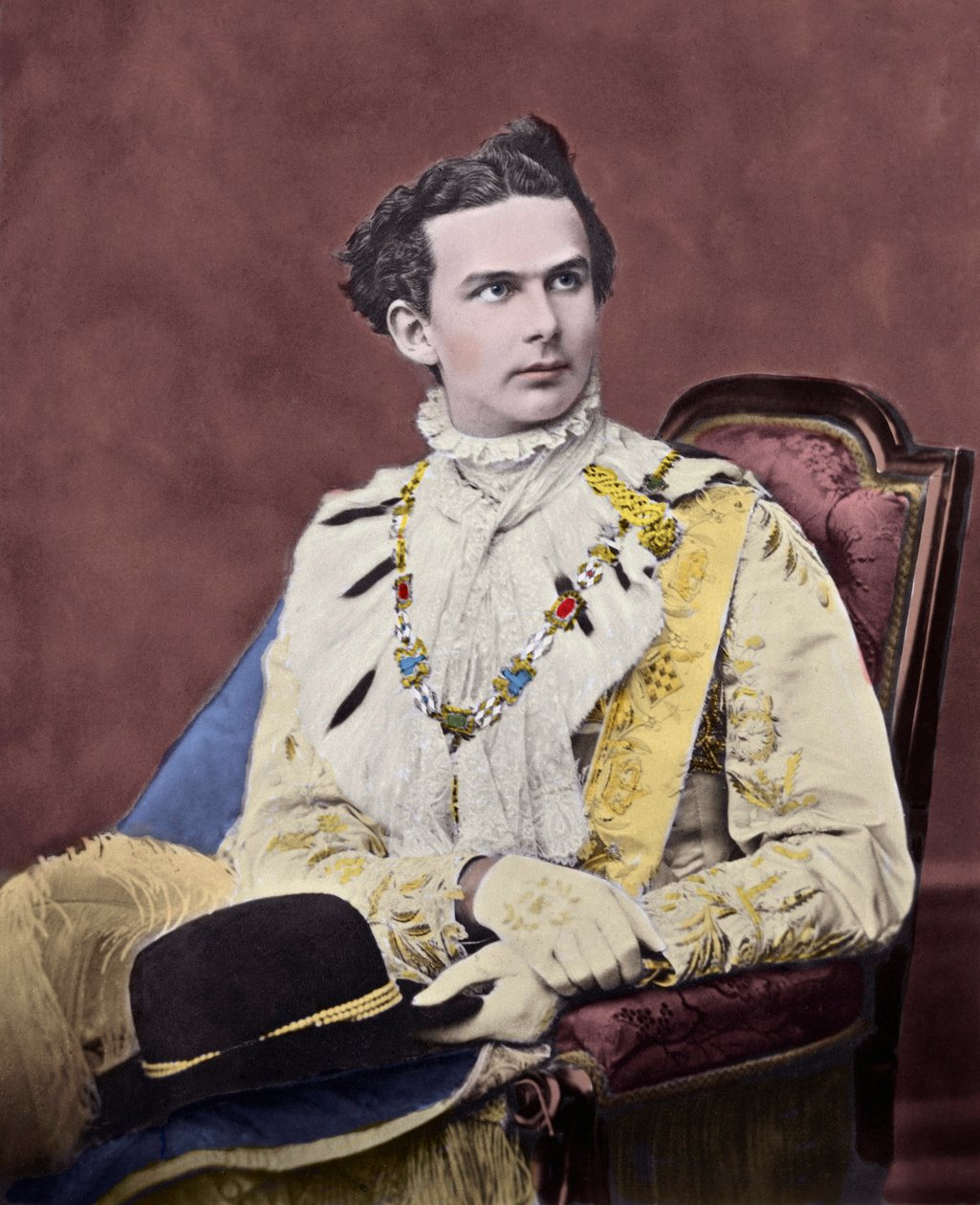 Portrét Ludvíka II de Baviere (Ludwig Otto Friedrich Wilhelm od Wittelsbach od Unknown artist