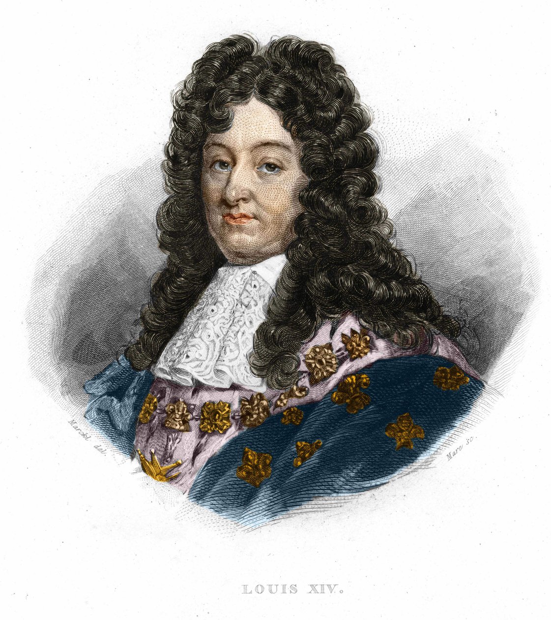 Portrét Ludvíka XIV. (1638 - 1715), krále Francie. od Unknown artist