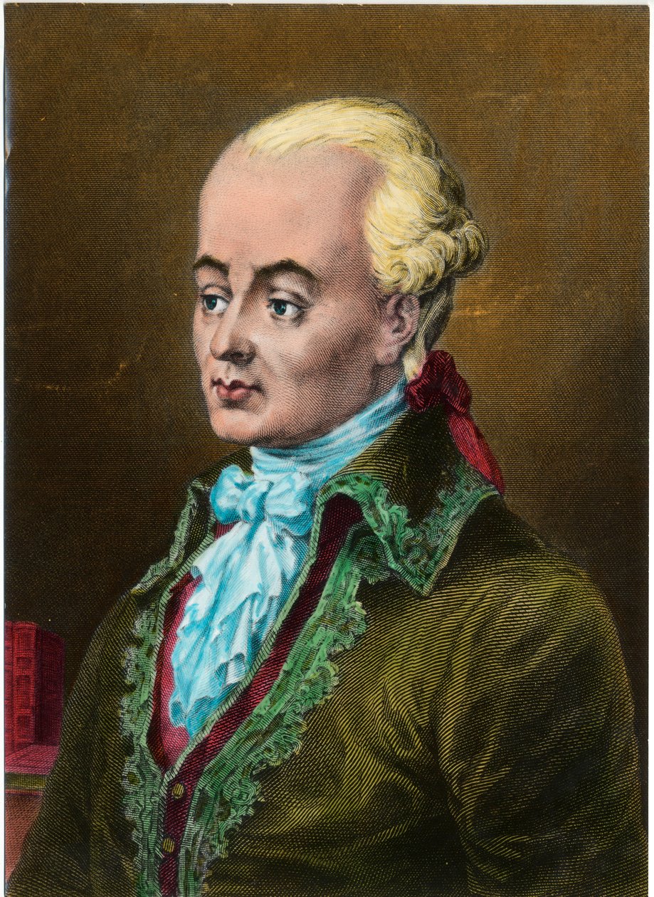Portrét Luc de Clapiers, markýz de Vauvenargues (1715 - 1747), francouzský moralista. Rytina 18. století. Soukromá sbírka. od Unknown artist